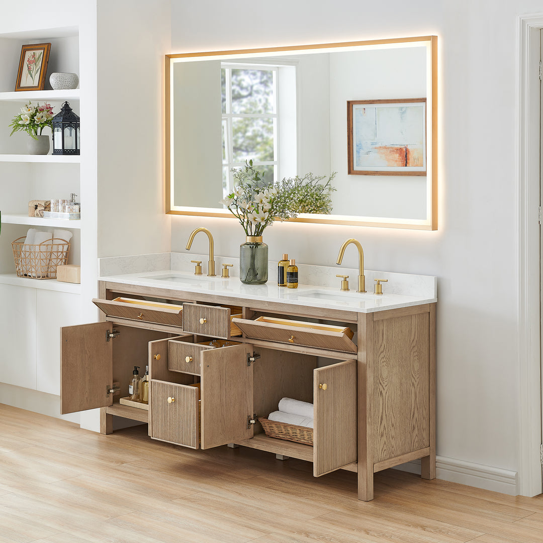 Cerrito 72" Double Bathroom Vanity
