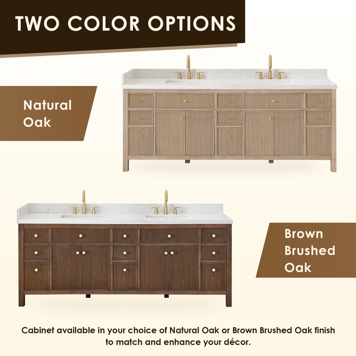 Cerrito 84" Double Bathroom Vanity