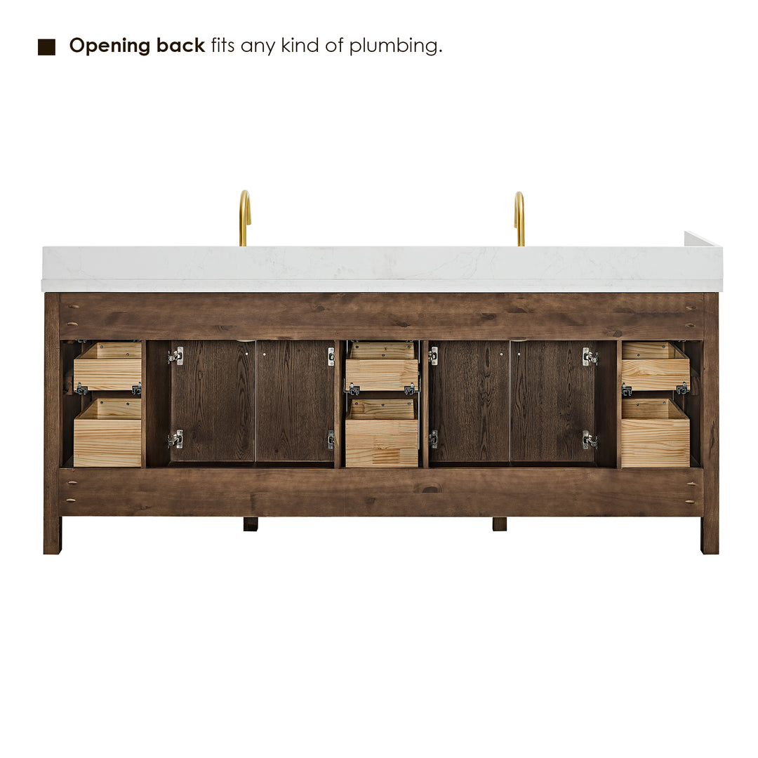 Cerrito 84" Double Bathroom Vanity