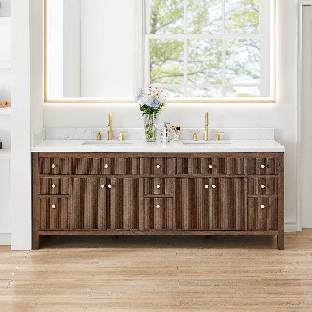 Cerrito 84" Double Bathroom Vanity