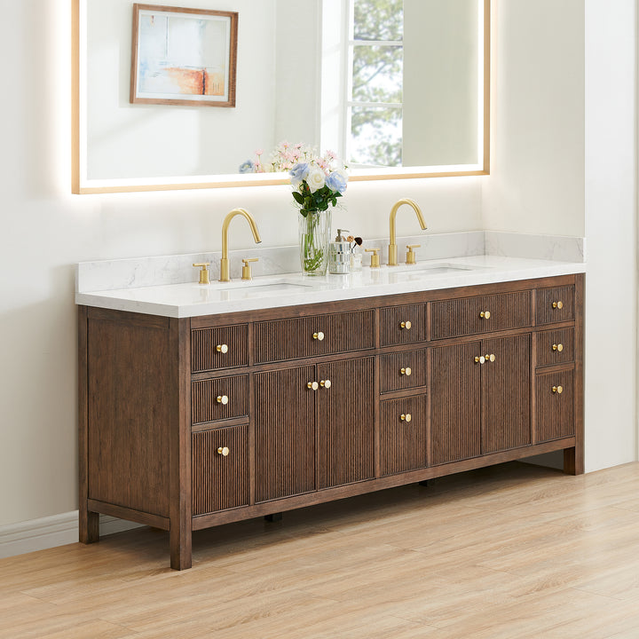 Cerrito 84" Double Bathroom Vanity