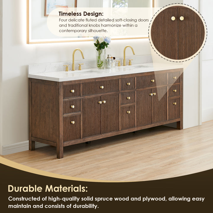 Cerrito 84" Double Bathroom Vanity