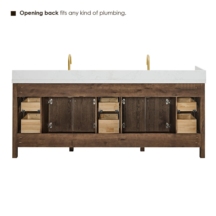 Cerrito 84" Double Bathroom Vanity