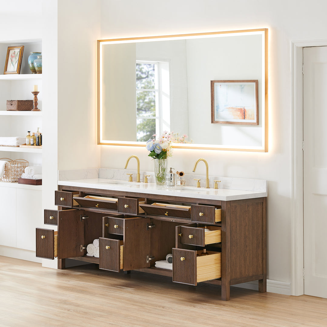 Cerrito 84" Double Bathroom Vanity