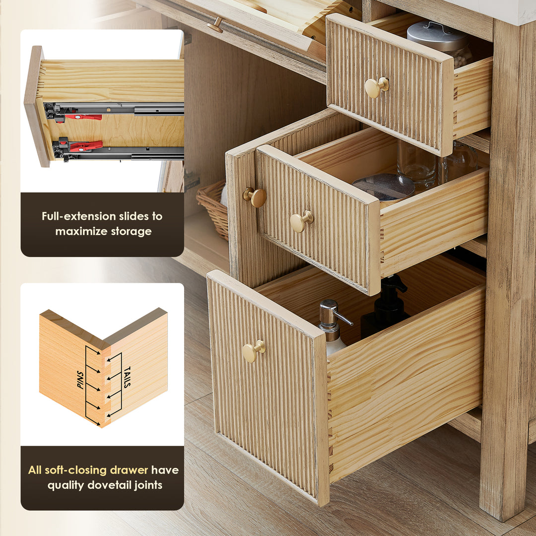 Cerrito 84" Double Bathroom Vanity