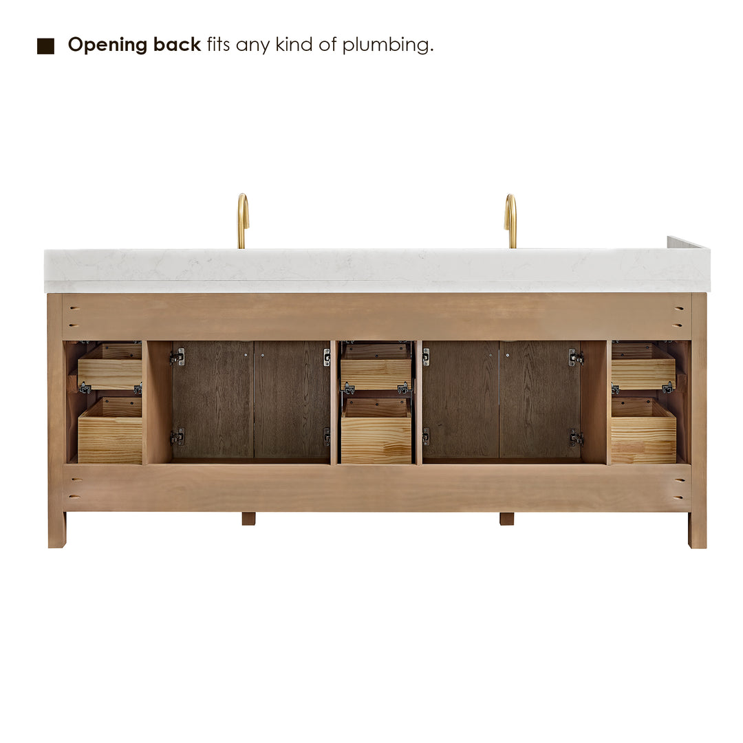 Cerrito 84" Double Bathroom Vanity