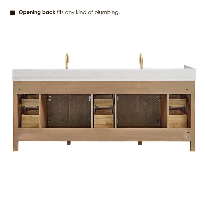 Cerrito 84" Double Bathroom Vanity