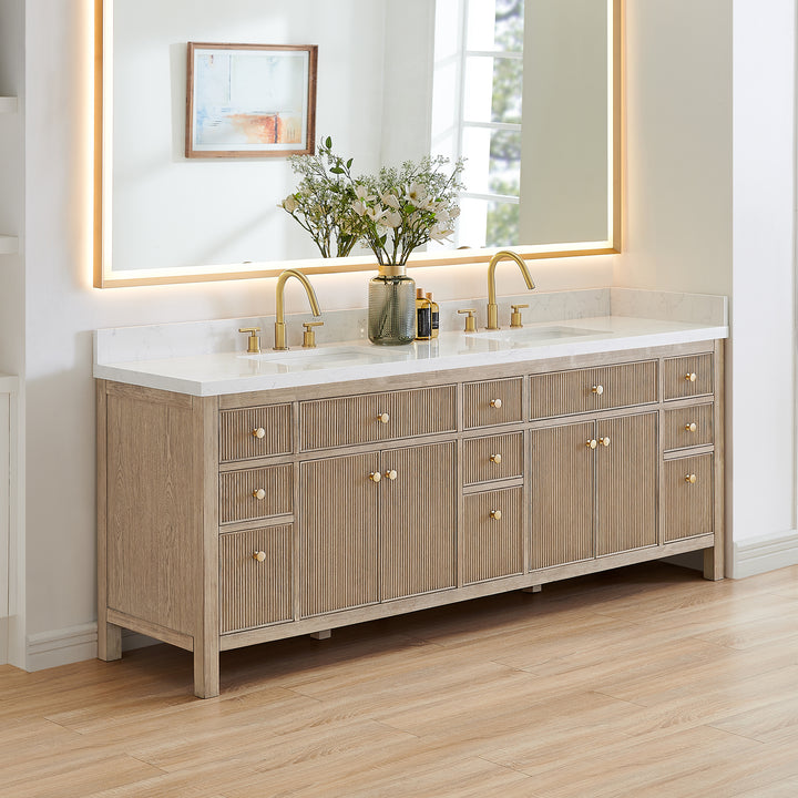 Cerrito 84" Double Bathroom Vanity