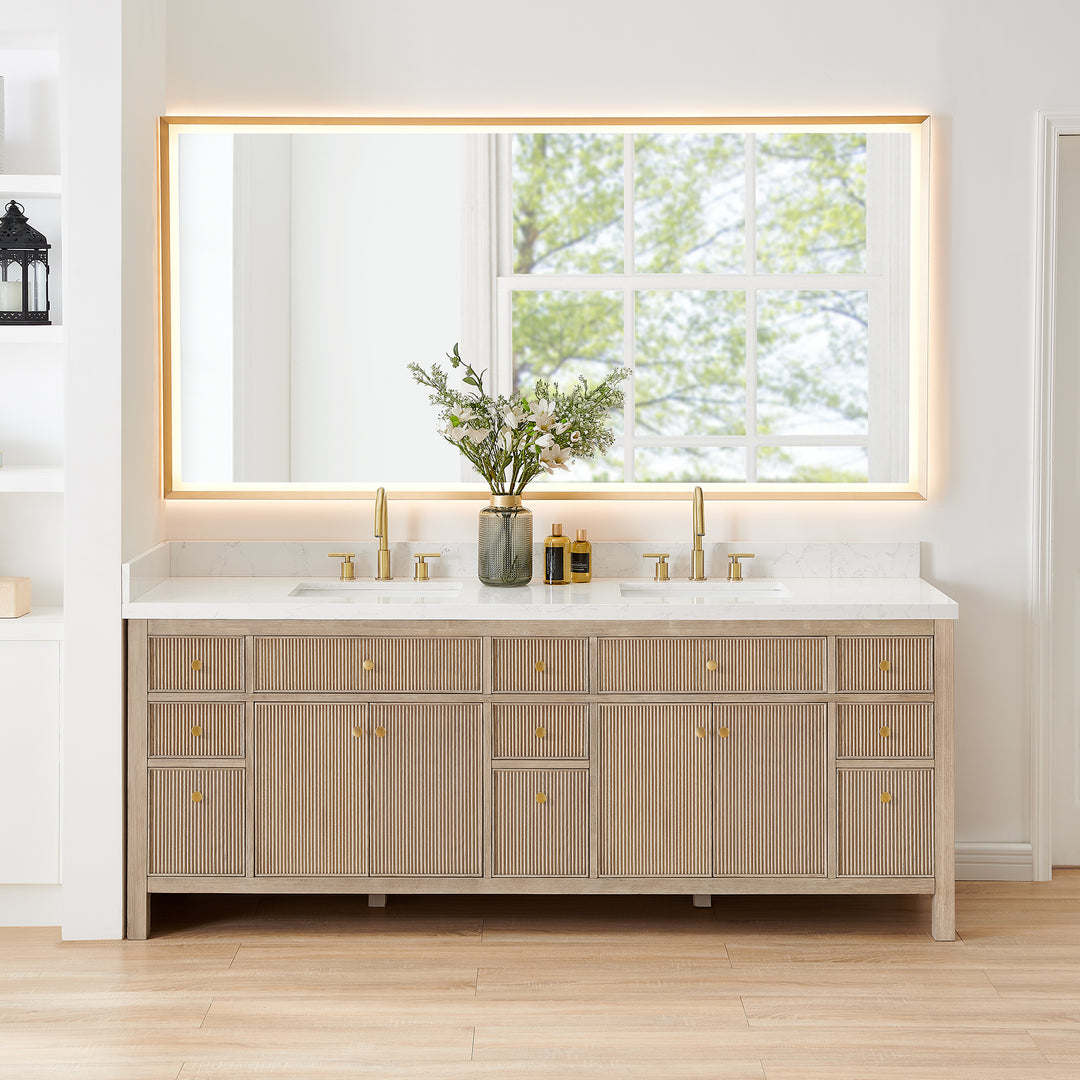 Cerrito 84" Double Bathroom Vanity