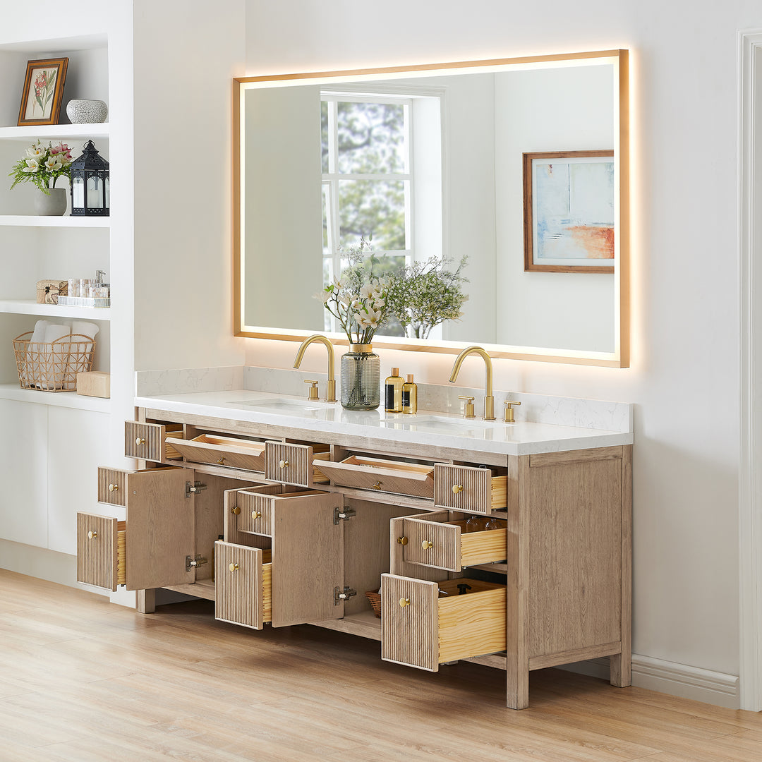 Cerrito 84" Double Bathroom Vanity