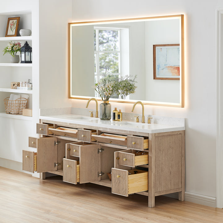 Cerrito 84" Double Bathroom Vanity
