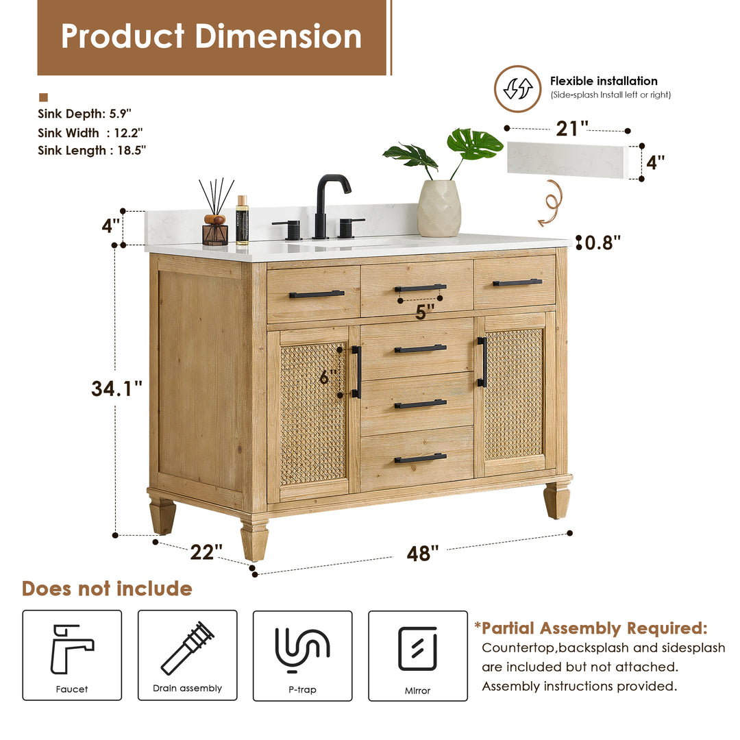 Salome 48" Single Bathroom Vanity