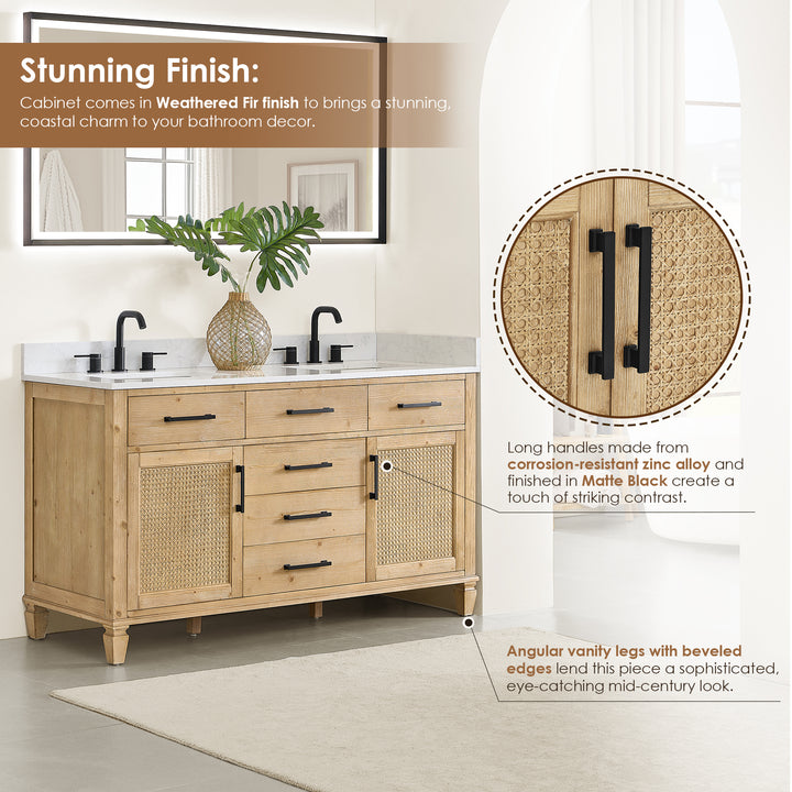 Salome 60" Double Bathroom Vanity