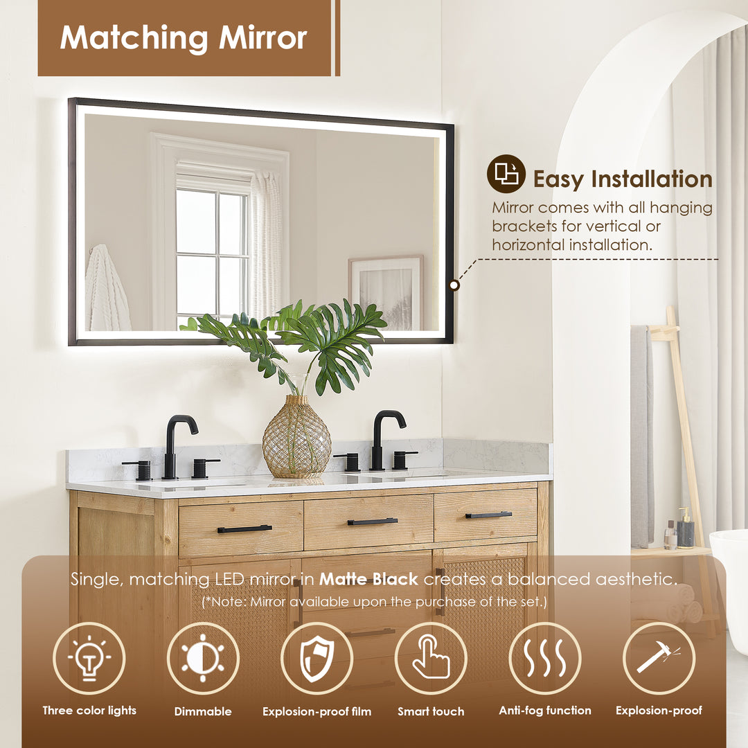 Salome 60" Double Bathroom Vanity