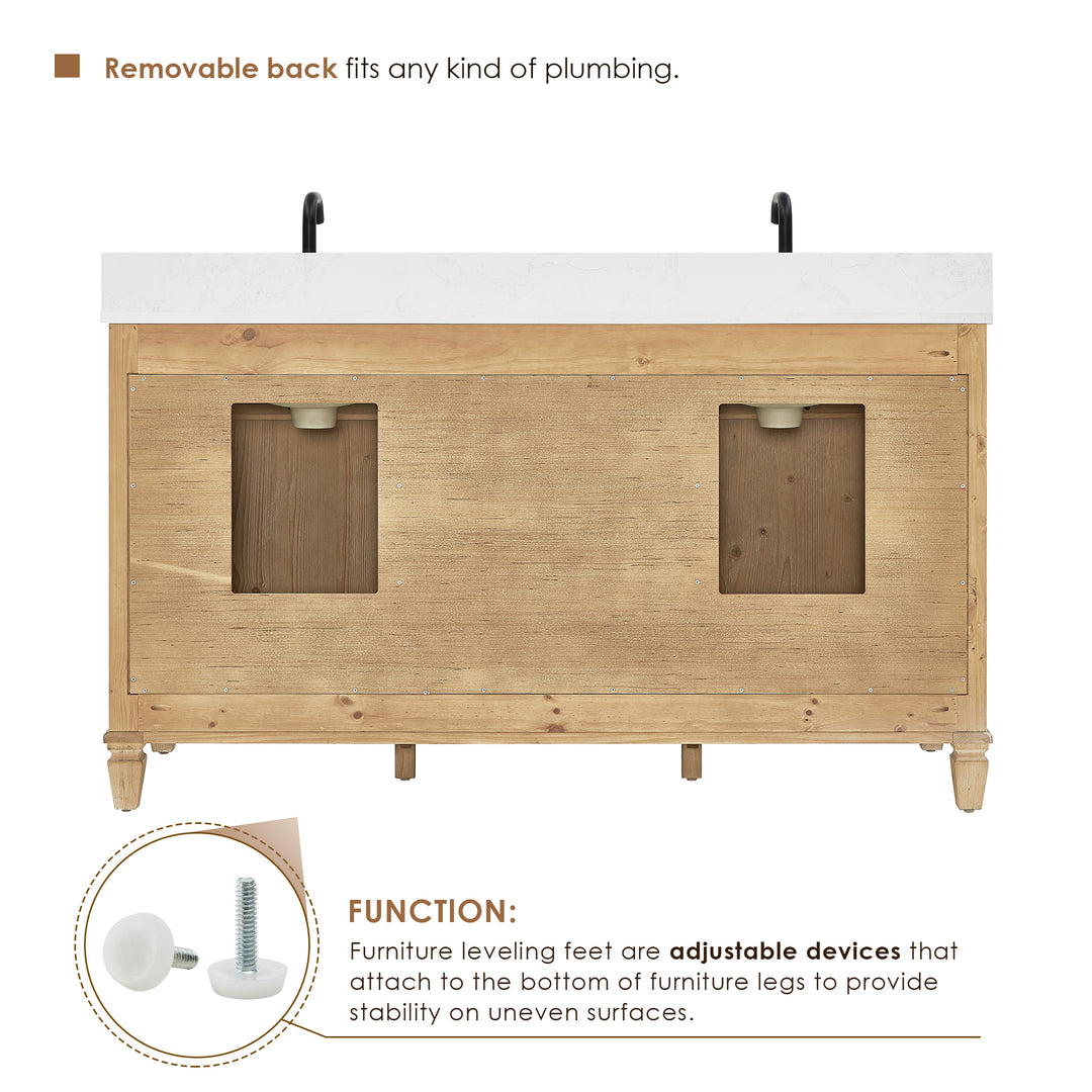 Salome 60" Double Bathroom Vanity
