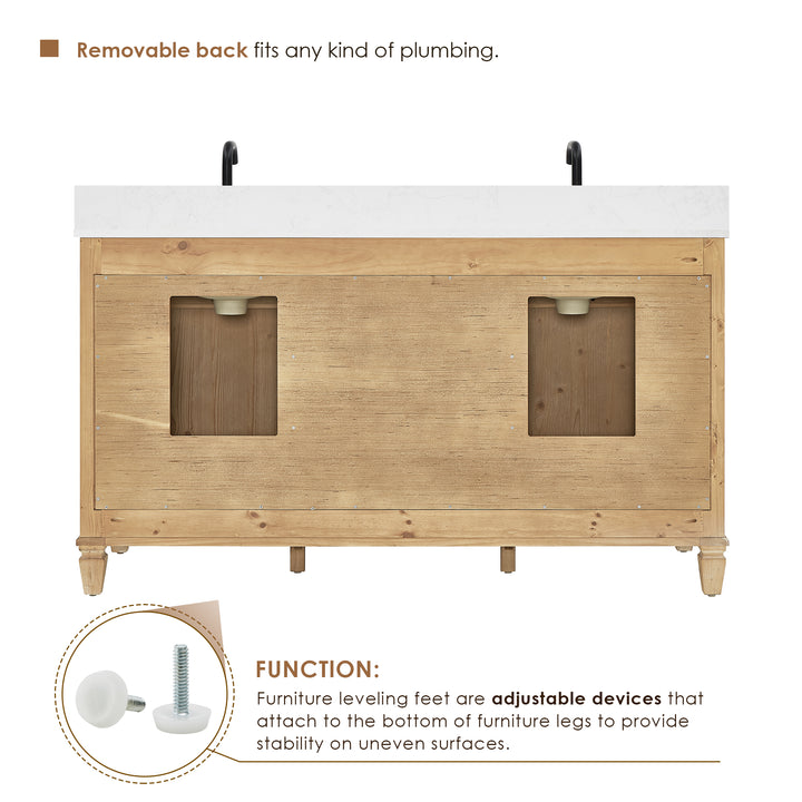 Salome 60" Double Bathroom Vanity