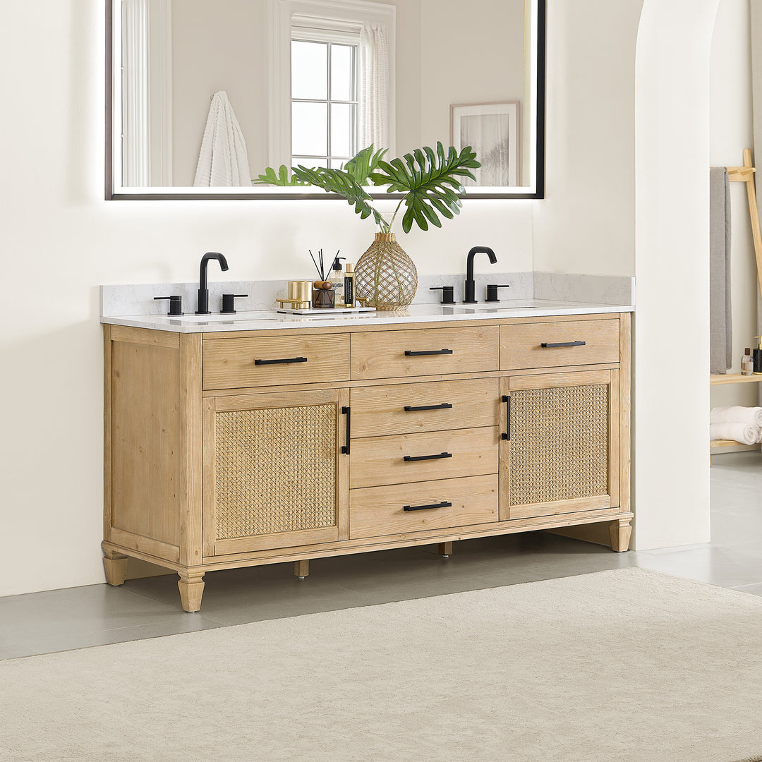 Salome 72" Double Bathroom Vanity