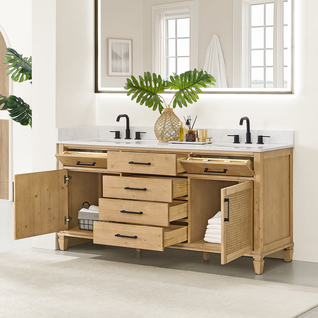Salome 72" Double Bathroom Vanity