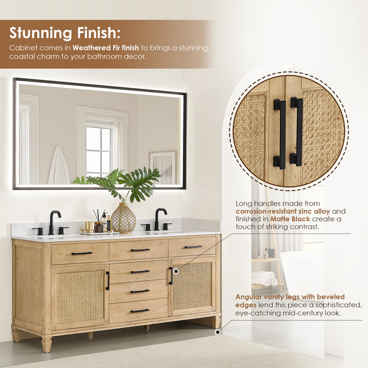 Salome 72" Double Bathroom Vanity