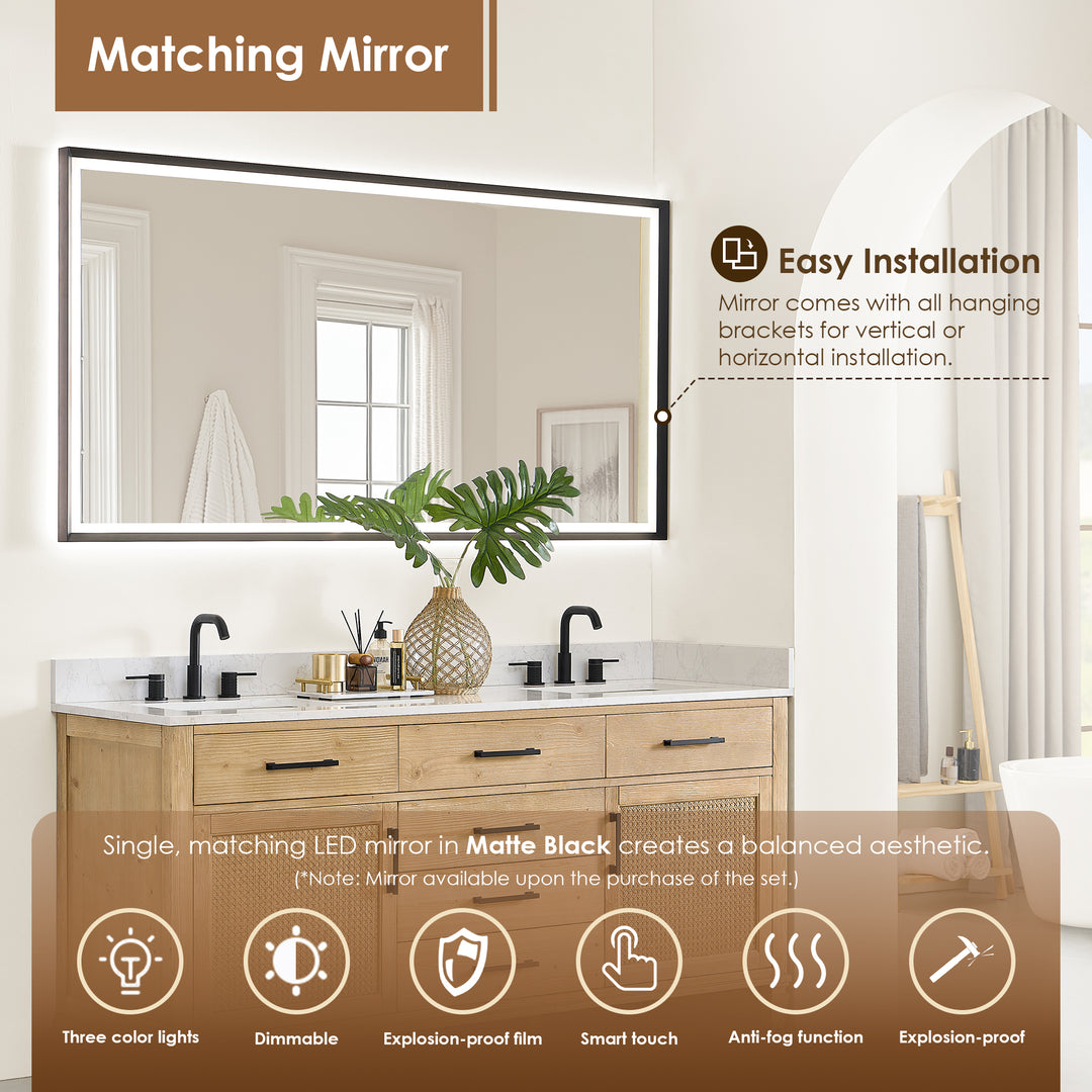 Salome 72" Double Bathroom Vanity