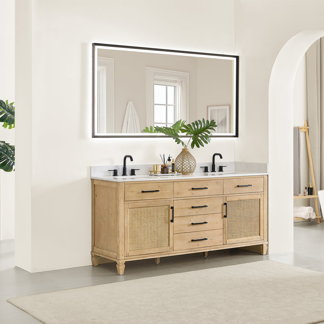 Salome 72" Double Bathroom Vanity