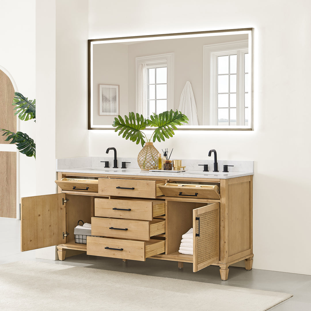 Salome 72" Double Bathroom Vanity