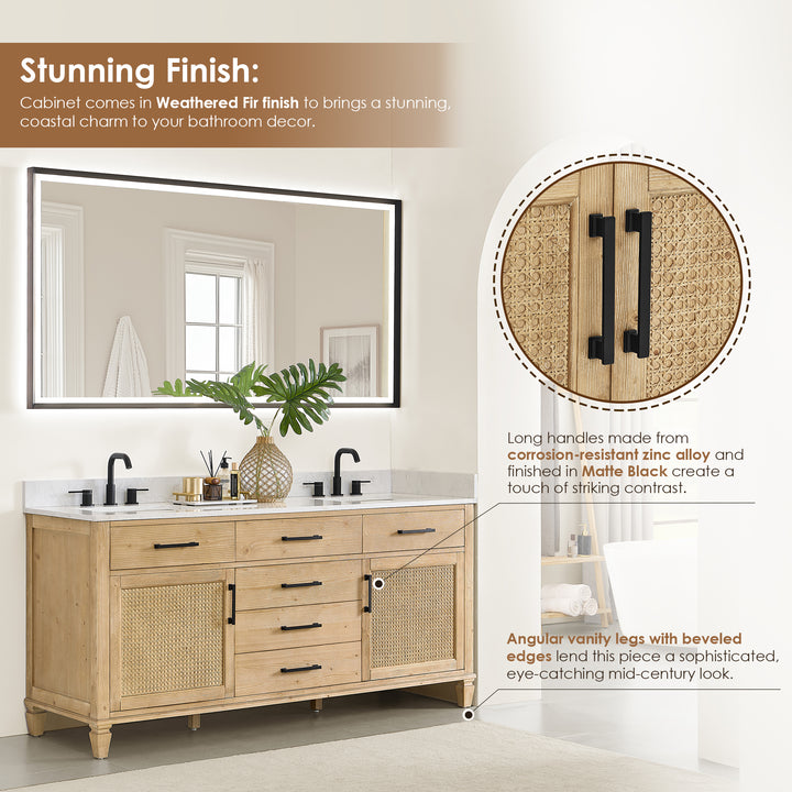 Salome 72" Double Bathroom Vanity