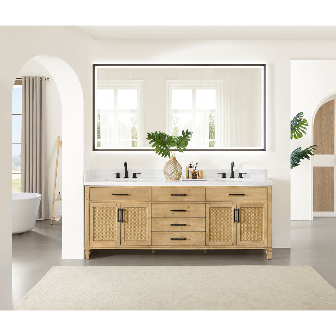 Salome 84" Double Bathroom Vanity