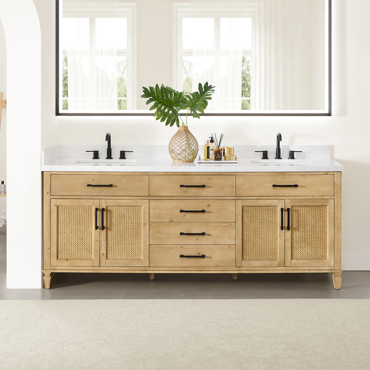 Salome 84" Double Bathroom Vanity