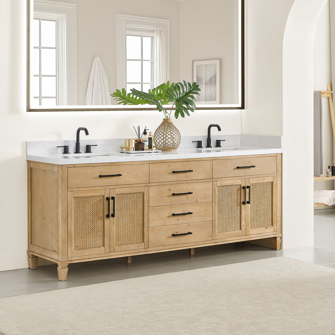 Salome 84" Double Bathroom Vanity