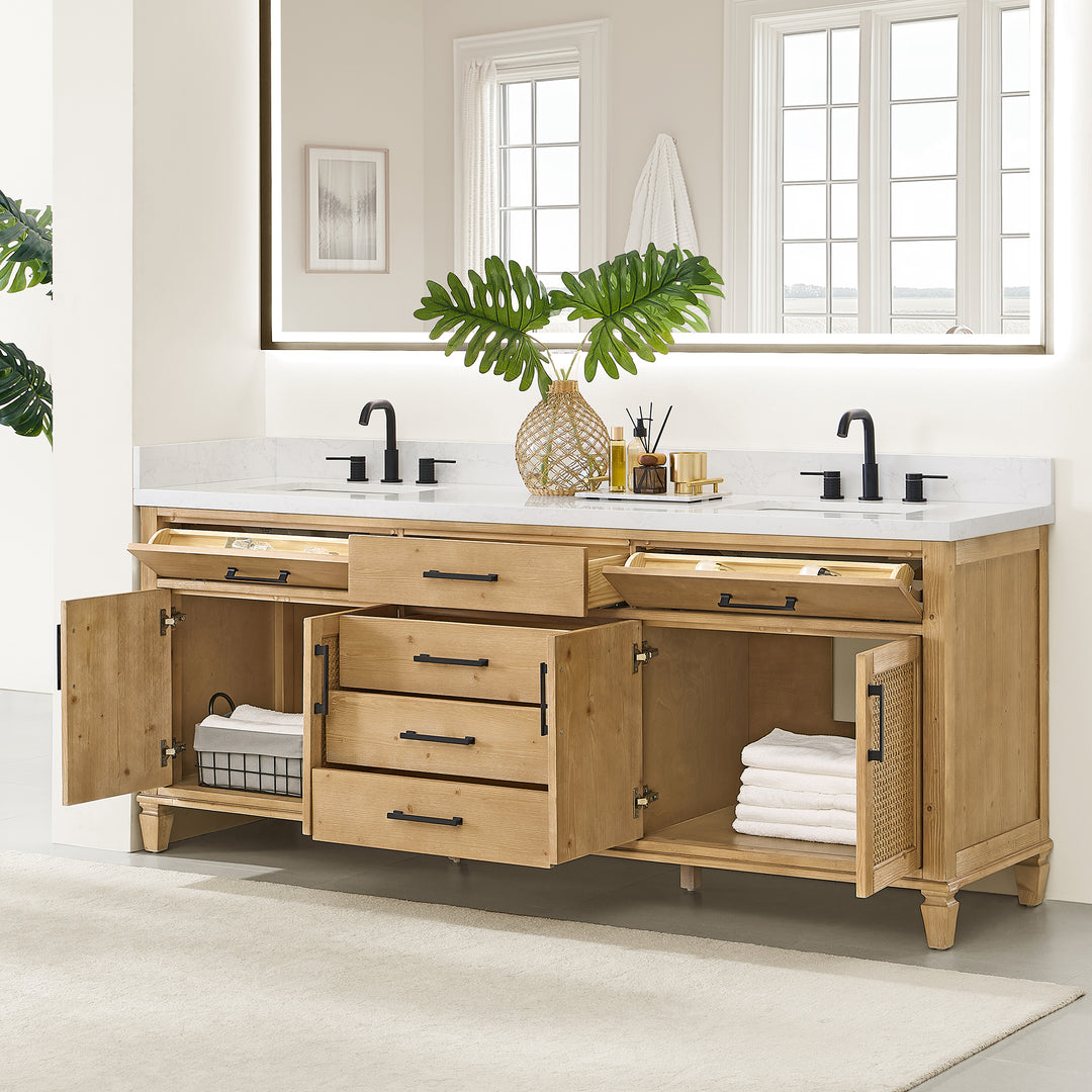 Salome 84" Double Bathroom Vanity