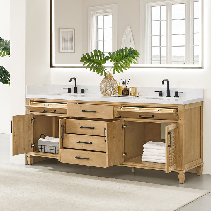 Salome 84" Double Bathroom Vanity