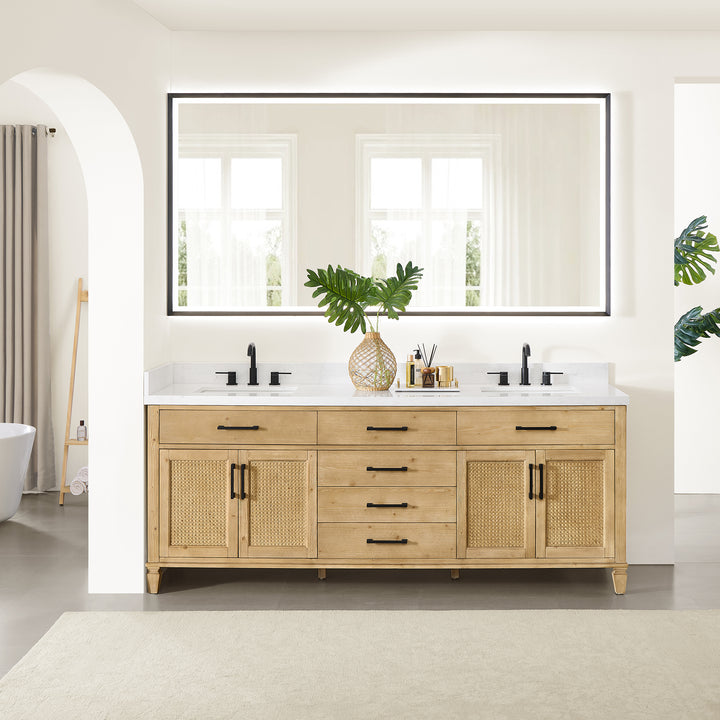 Salome 84" Double Bathroom Vanity
