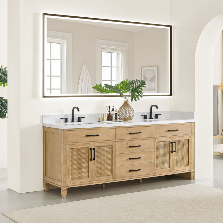 Salome 84" Double Bathroom Vanity
