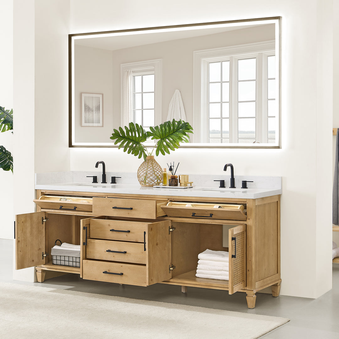 Salome 84" Double Bathroom Vanity