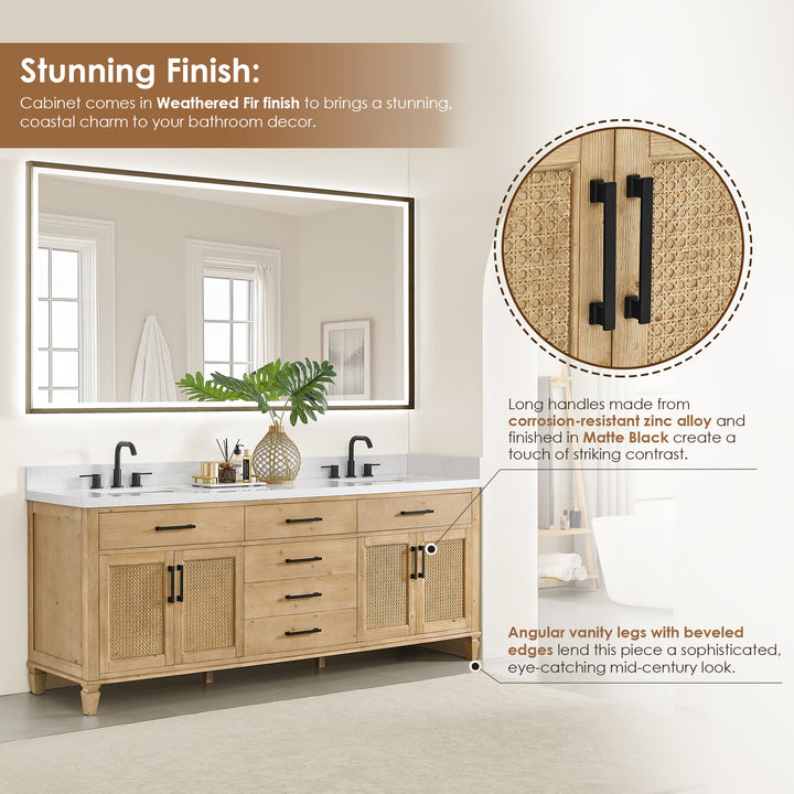 Salome 84" Double Bathroom Vanity