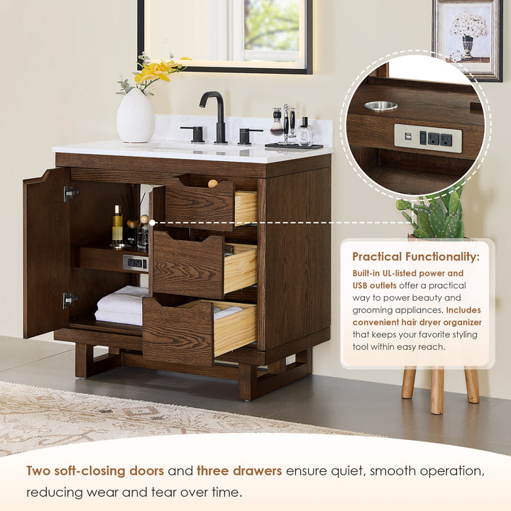 Mowry 36" Single Bathroom Vanity