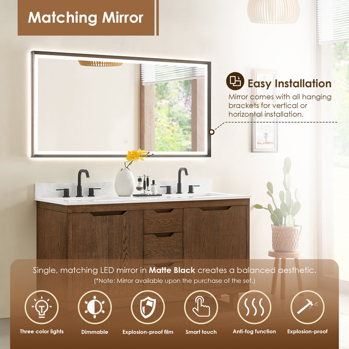 Mowry 60" Double Bathroom Vanity