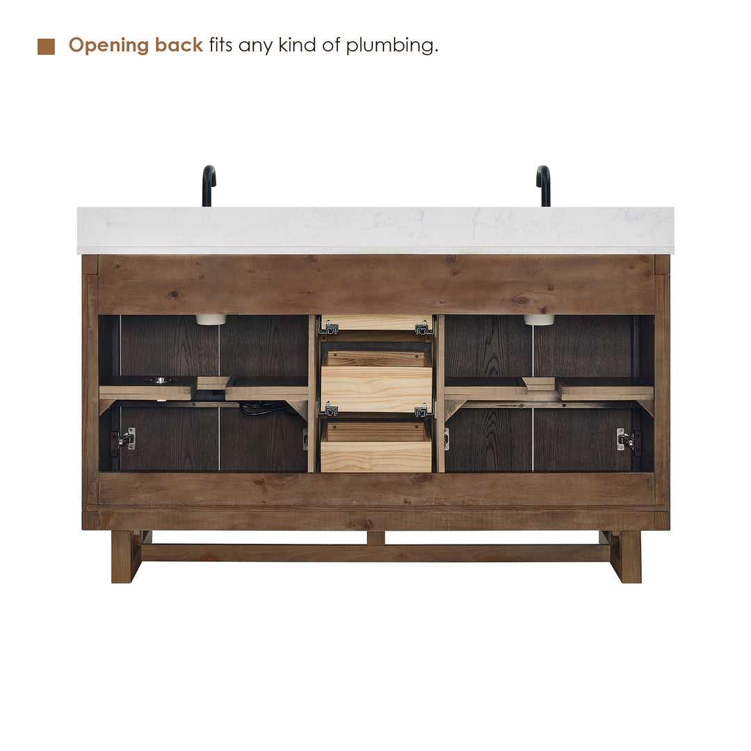 Mowry 60" Double Bathroom Vanity