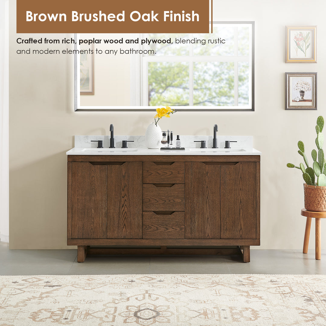 Mowry 60" Double Bathroom Vanity
