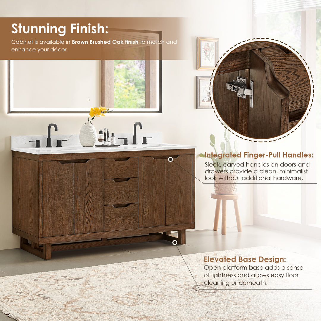 Mowry 60" Double Bathroom Vanity