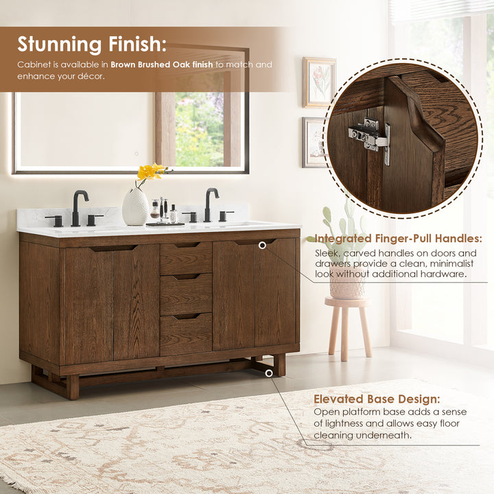 Mowry 60" Double Bathroom Vanity