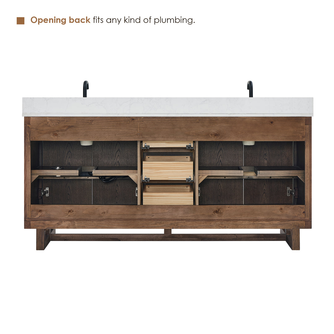 Mowry 72" Double Bathroom Vanity