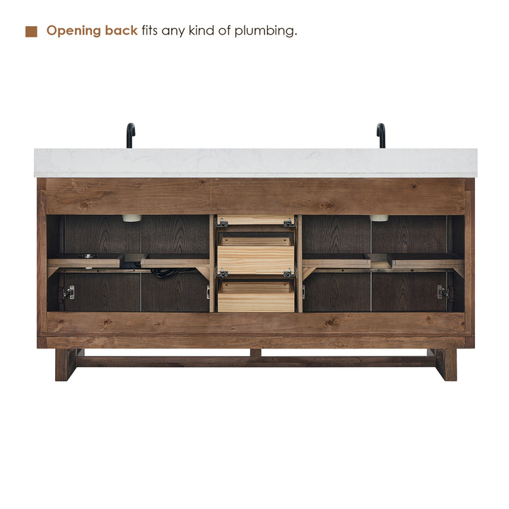 Mowry 72" Double Bathroom Vanity