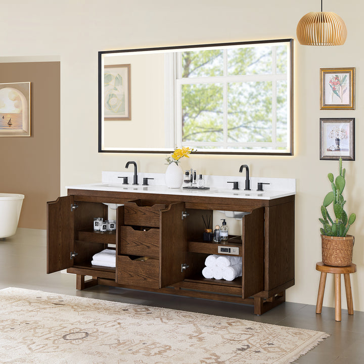 Mowry 72" Double Bathroom Vanity