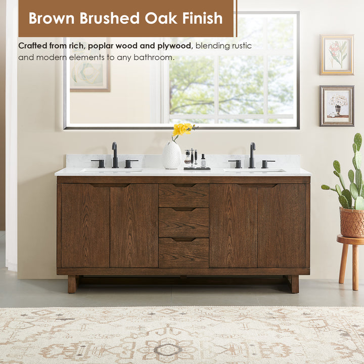 Mowry 72" Double Bathroom Vanity