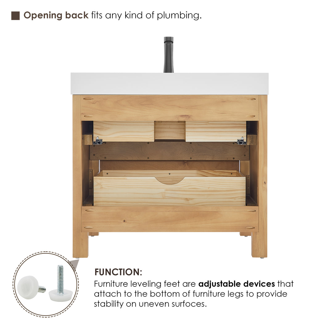 Cascadia 36" Single Bathroom Vanity
