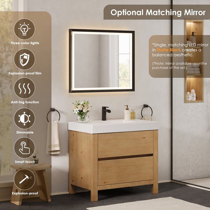 Cascadia 36" Single Bathroom Vanity