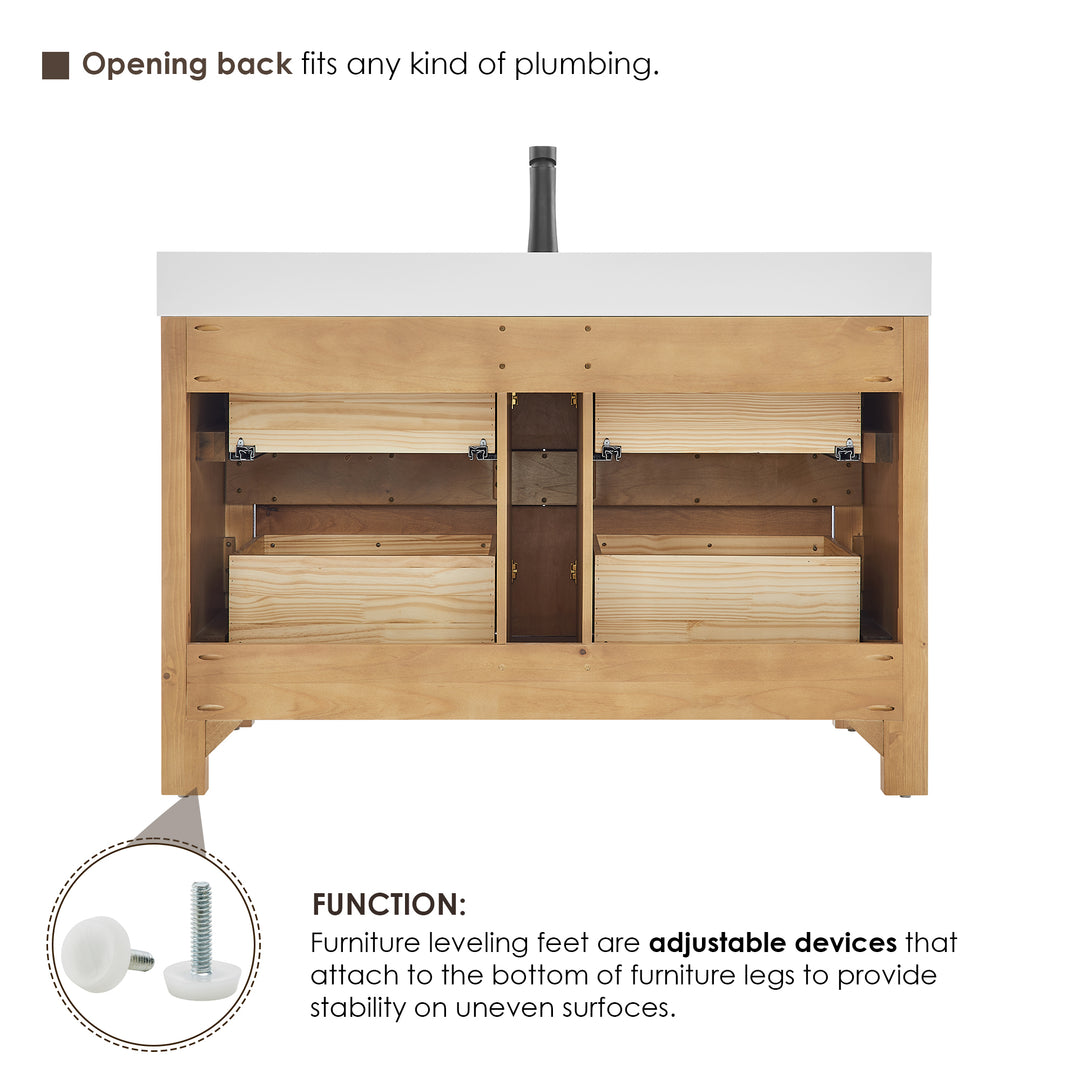 Cascadia 48" Single Bathroom Vanity