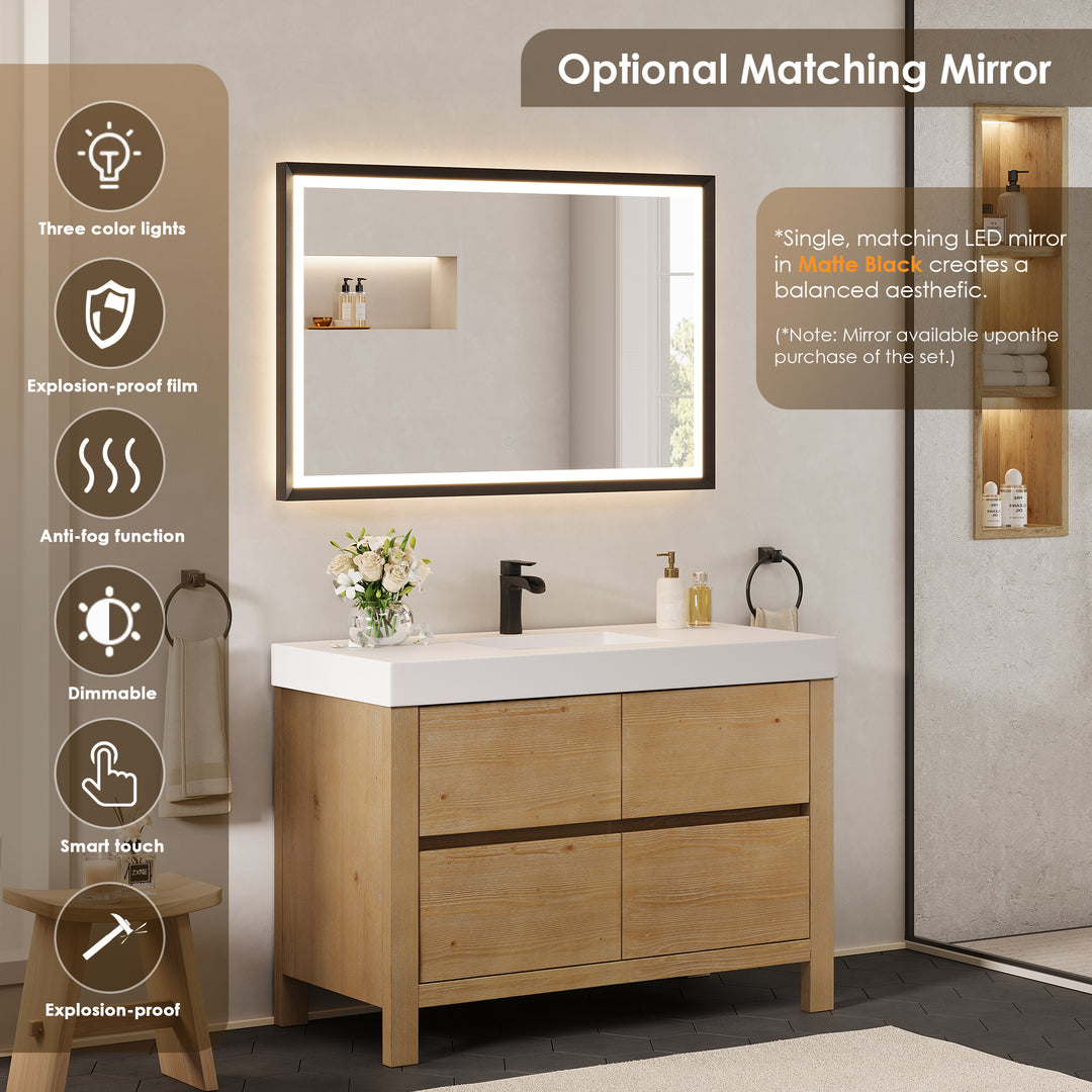 Cascadia 48" Single Bathroom Vanity